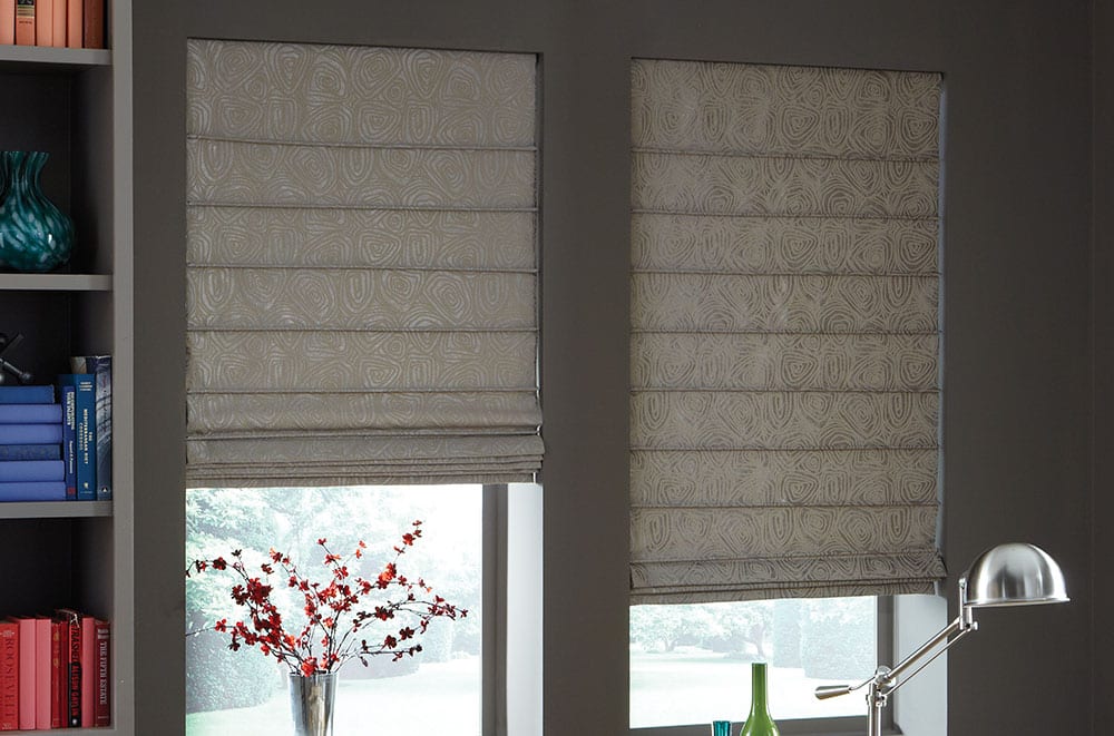 Roman shades for windows in Raleigh Wilmington